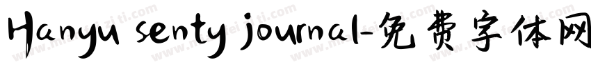 Hanyu senty journal字体转换